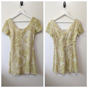 Vintage 90s Rampage Babydoll Tie Back Dress